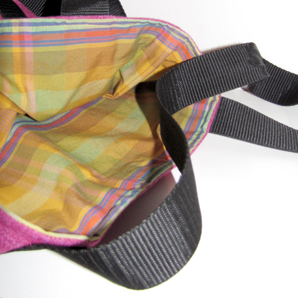 tote bag, pink dolly with black strap