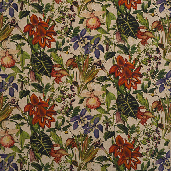 Twining linen cushion cover