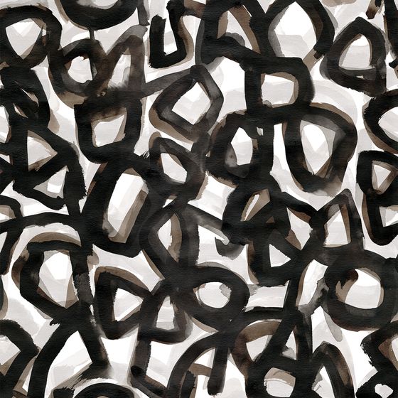 Abstraction linen cushion cover