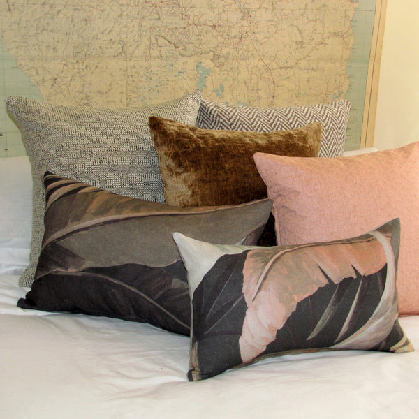 Made to order La Palma cushion cover, sepia colours