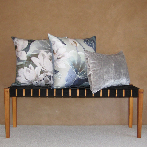 made to order Lotus linen cushion cover