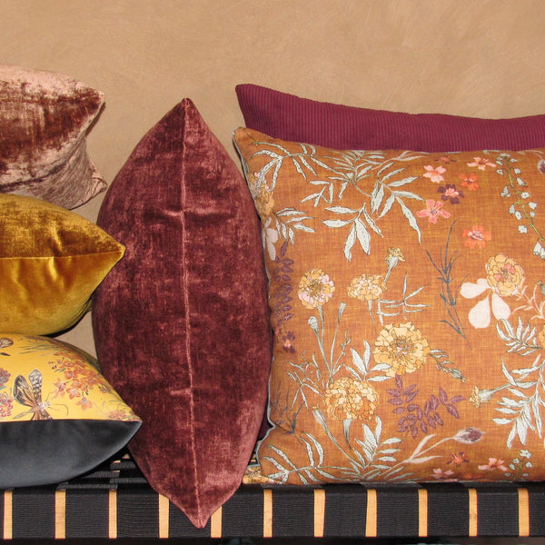 made to order Bespoke Pimento luxury Italian velvet cushion cover