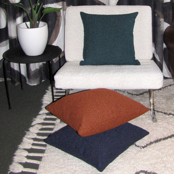 made to order Ovis Midnight boucle cushion cover