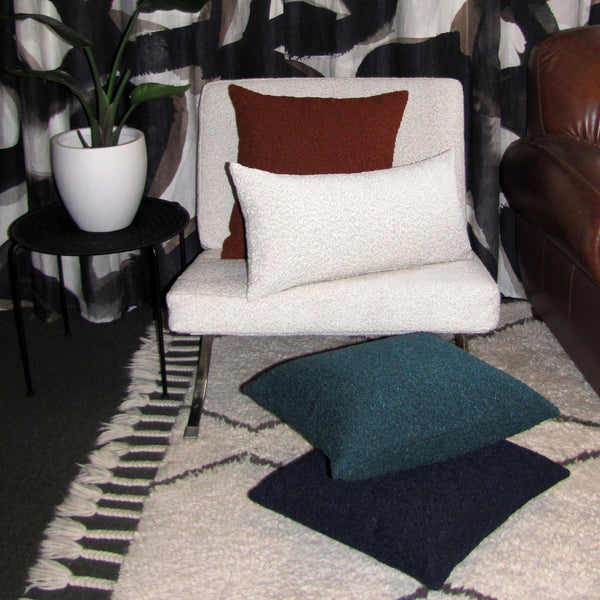 Ovis Spruce boucle cushion cover