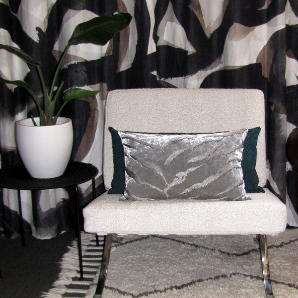 Made to order Bengal Tiger Silver Cushion Cover