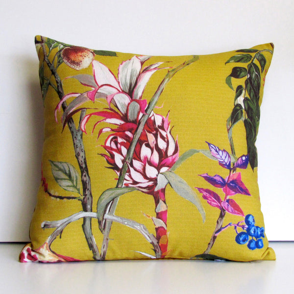 Made to order Orchard Mustard cushion cover