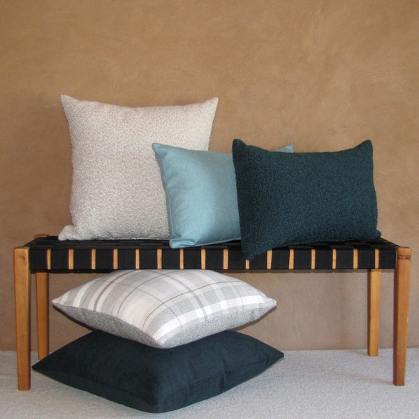 made to order Ovis Spruce boucle cushion cover