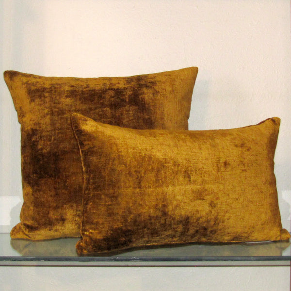 Made to order Bespoke Topaz luxury Italian velvet cushion cover
