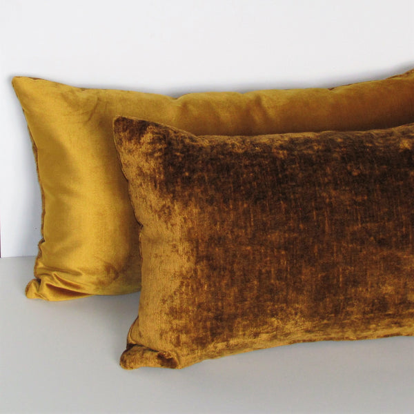 Duo velvet Topaz Toddy cushion cover