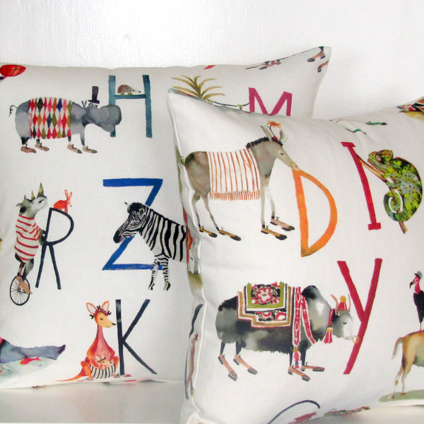 Alphabet kids cushion cover