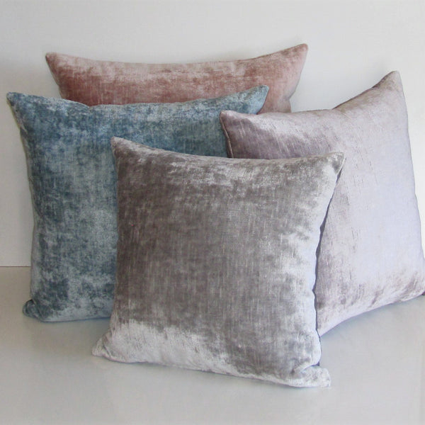 Made to order  Bespoke Powder Blue luxury Italian velvet cushion cover