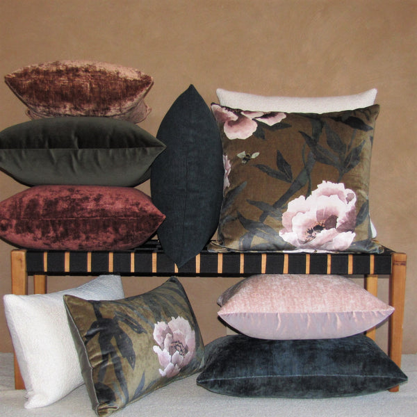 Bespoke Pimento luxury Italian velvet cushion cover