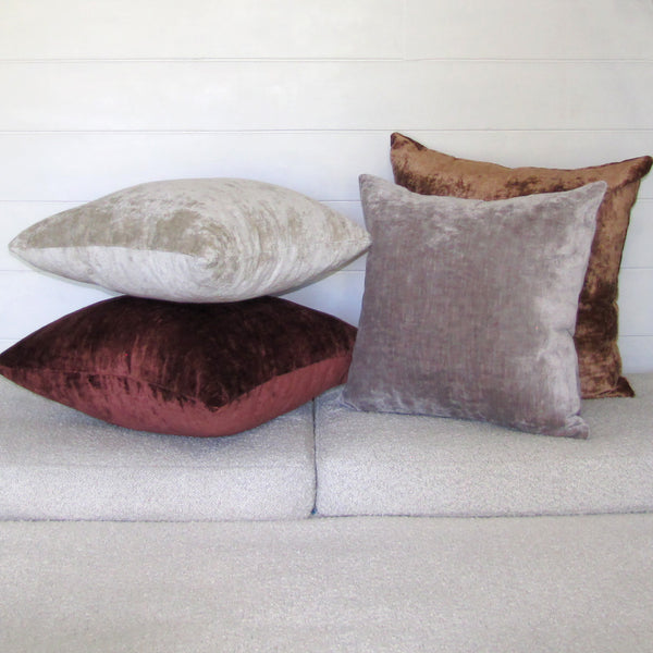 Bespoke Pimento luxury Italian velvet cushion cover