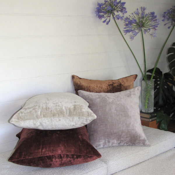 Bespoke Allium luxury Italian velvet cushion cover
