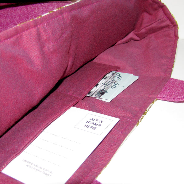 tote bag, pink dolly & Naomi citrus