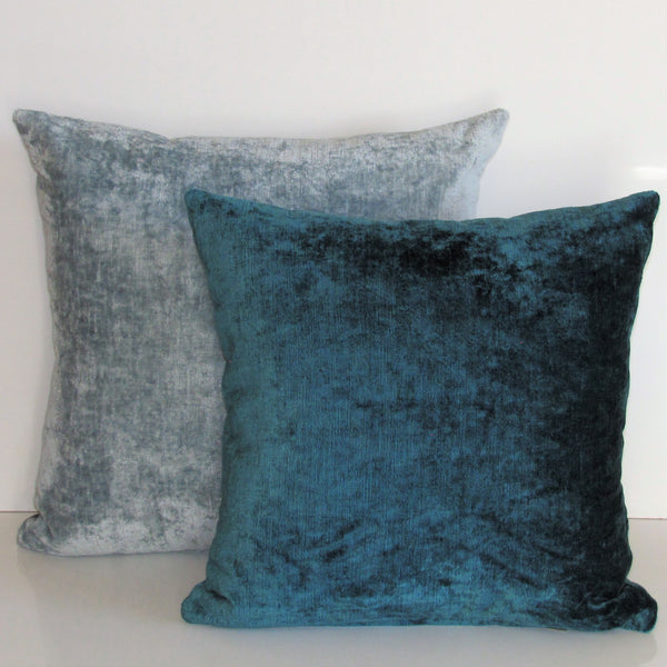 made to order Duo velvet Aqua Mallard cushion cover