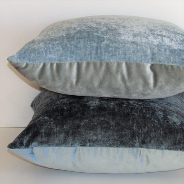 made to order Duo velvet Atlantic Lichen cushion cover