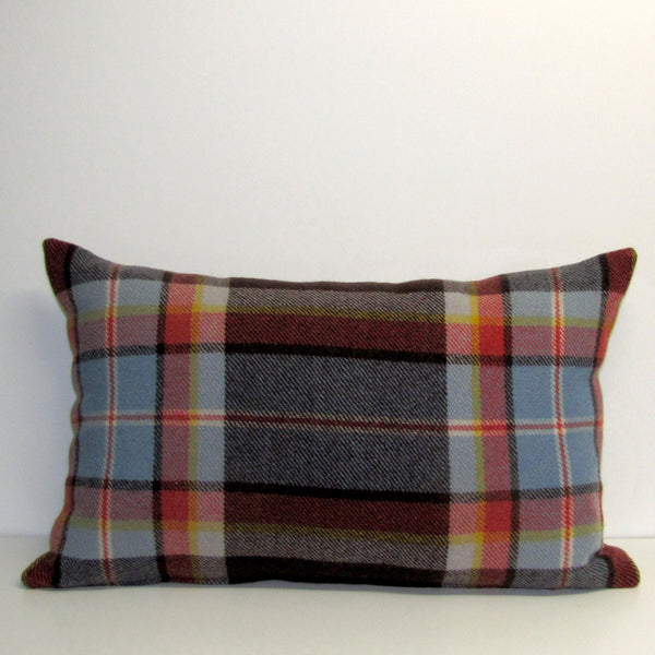 Fletcher woollen check cushion cover