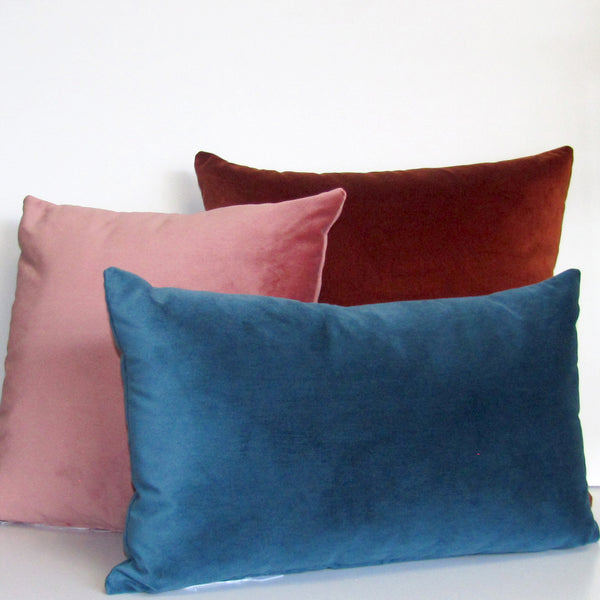 Mallard teal velvet cushion cover