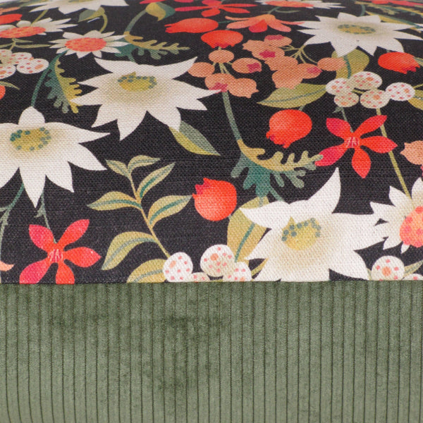 made to order flannel flowers cushion cover