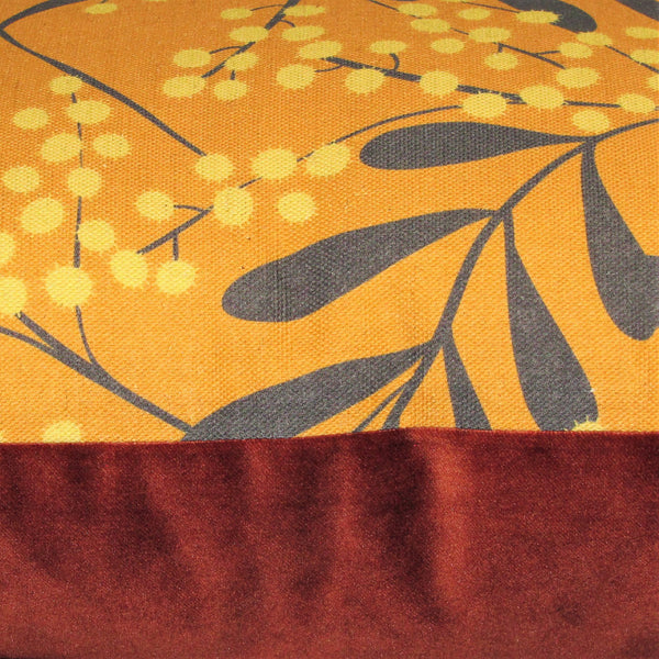made to order wattle gold cushion cover