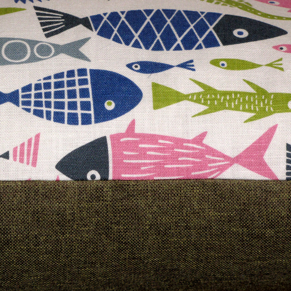 Fish cushion cover, 45cm