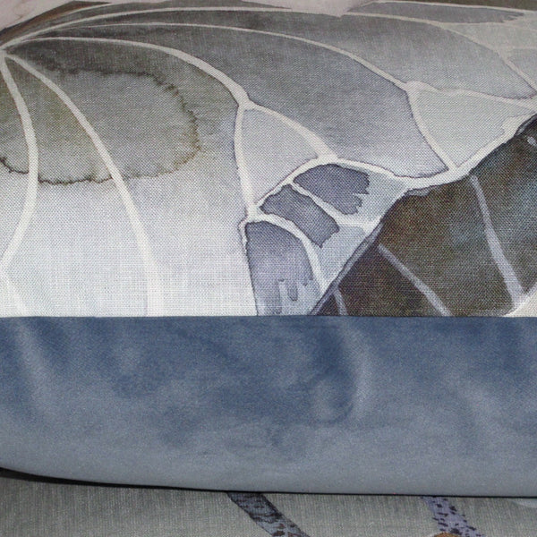 Lotus linen cushion cover