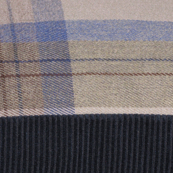 Lanark Larkspur check cushion cover