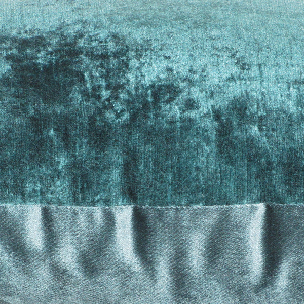 Duo velvet Aqua Mallard cushion cover