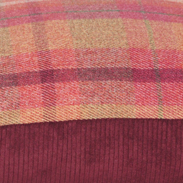 Sutherland Rustic check cushion cover