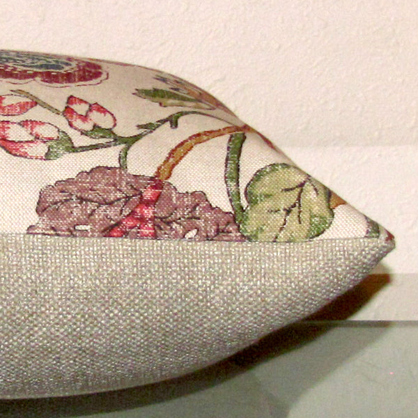 St Clair Woodrose linen cushion cover