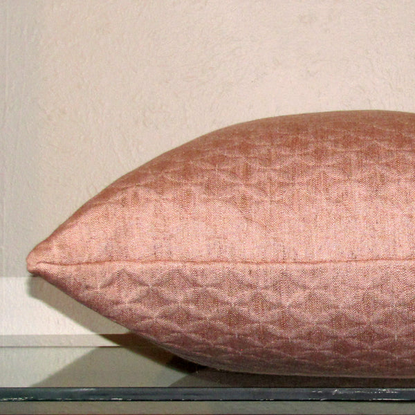 Topiary pink linen cushion cover