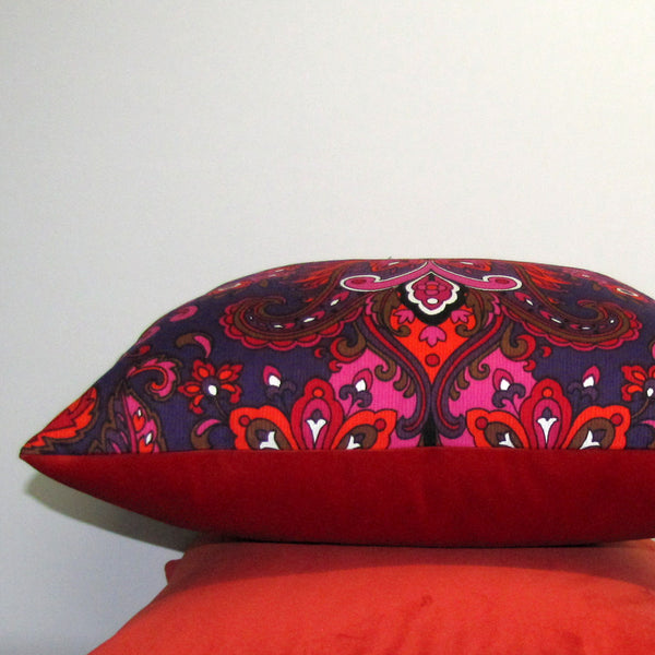 fabulous retro paisley cushion cover