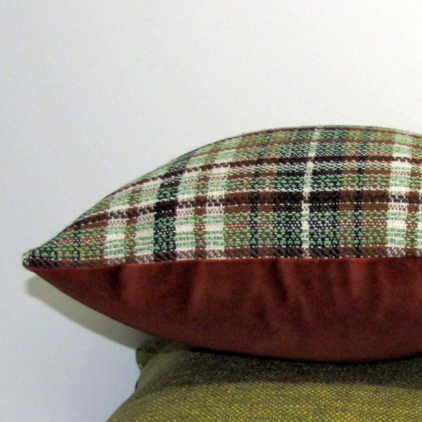 vintage wool boucle cushion cover