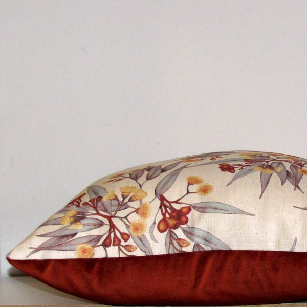 Gumnuts cushion cover