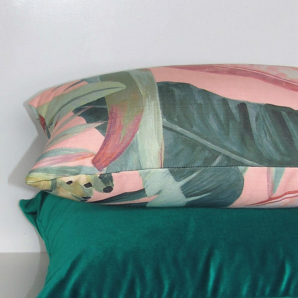 Coral Tropicalia, indoor/outdoor cushion cover