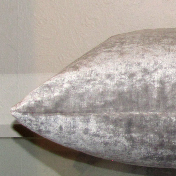 Made to order Bespoke Silver luxury Italian velvet cushion cover