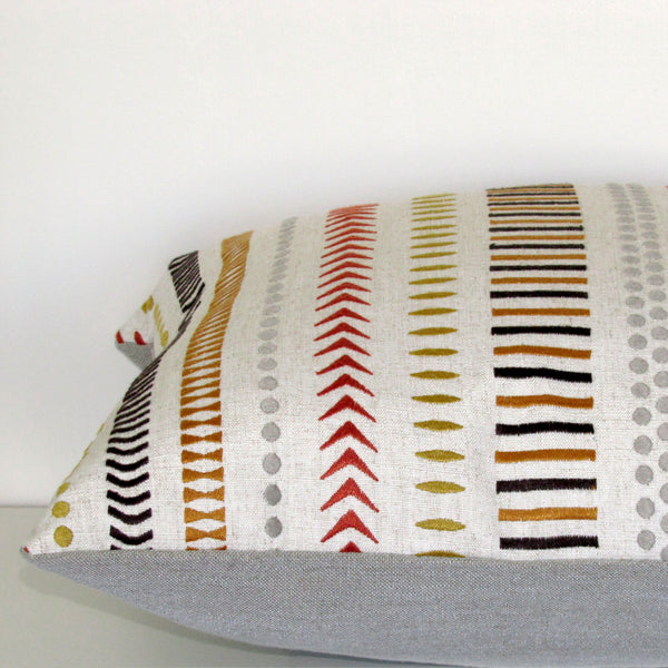 Revival embroidered cushion cover