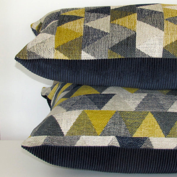 Tribeca geometric weave with corduroy reverse