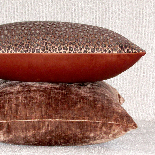 Leopardo Copper Luxury Cushion Cover