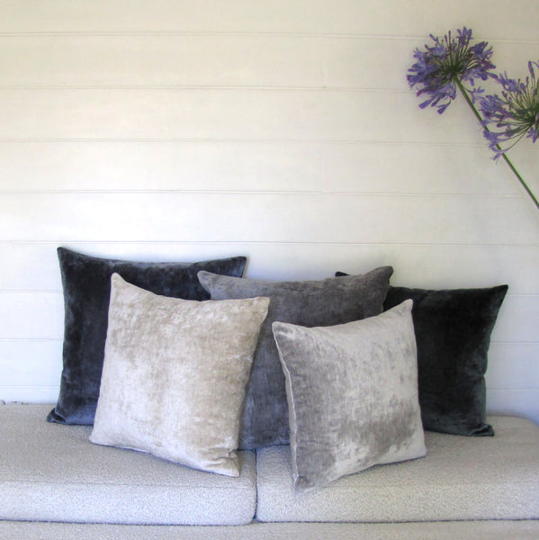 Bespoke Atlantic luxury Italian velvet cushion cover