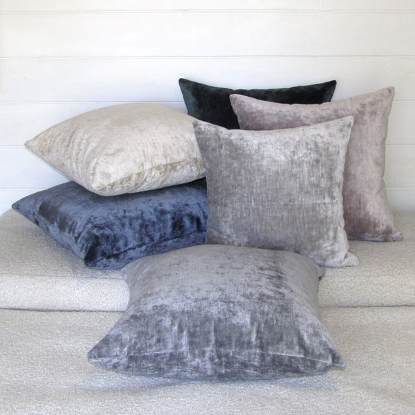 Bespoke Mist luxury Italian velvet cushion cover