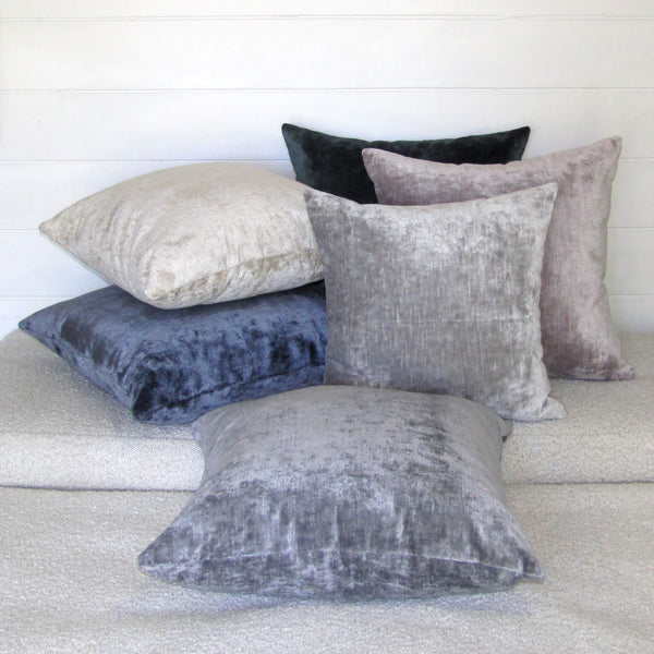Bespoke Mist luxury Italian velvet cushion cover