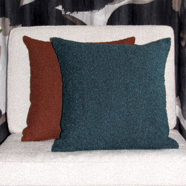 made to order Ovis Umber boucle cushion cover
