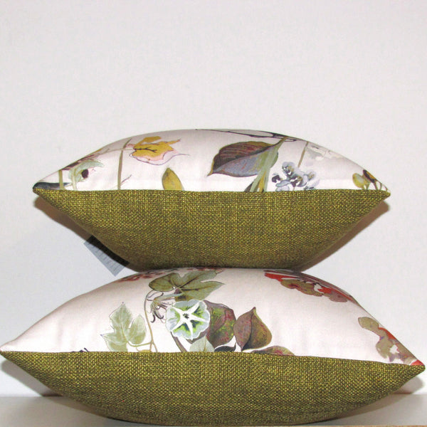 Agatha cushion cover, rose quartz with linen reverse