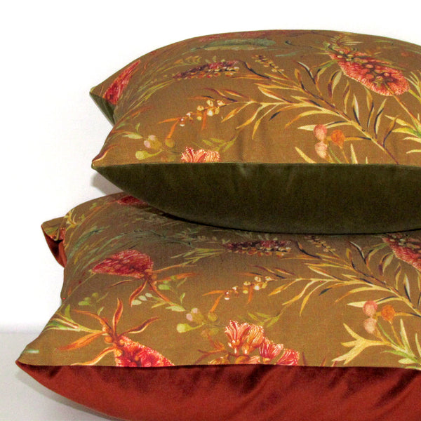 bottlebrush cushion cover
