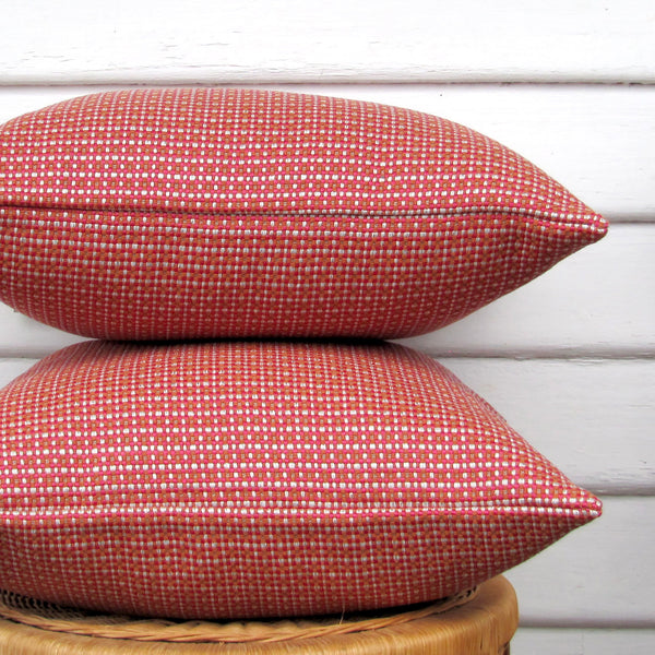 Red Coral Esplanade indoor/outdoor cushion cover