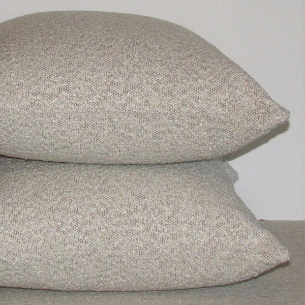 made to order Ovis Ecru boucle cushion cover