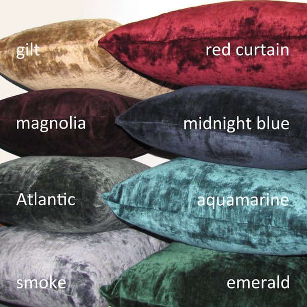 Bespoke Emerald luxury Italian velvet cushion cover