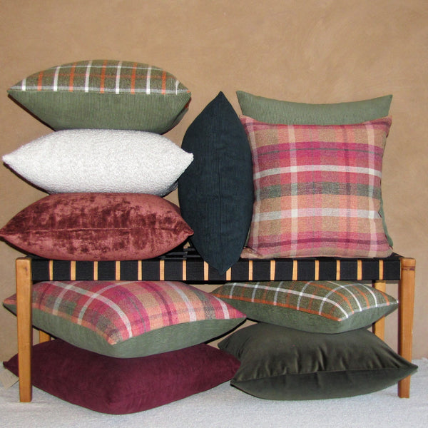 made to order Bespoke Pimento luxury Italian velvet cushion cover